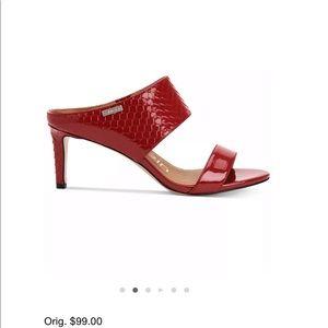 Brand new without tags Calvin Klein red sandals